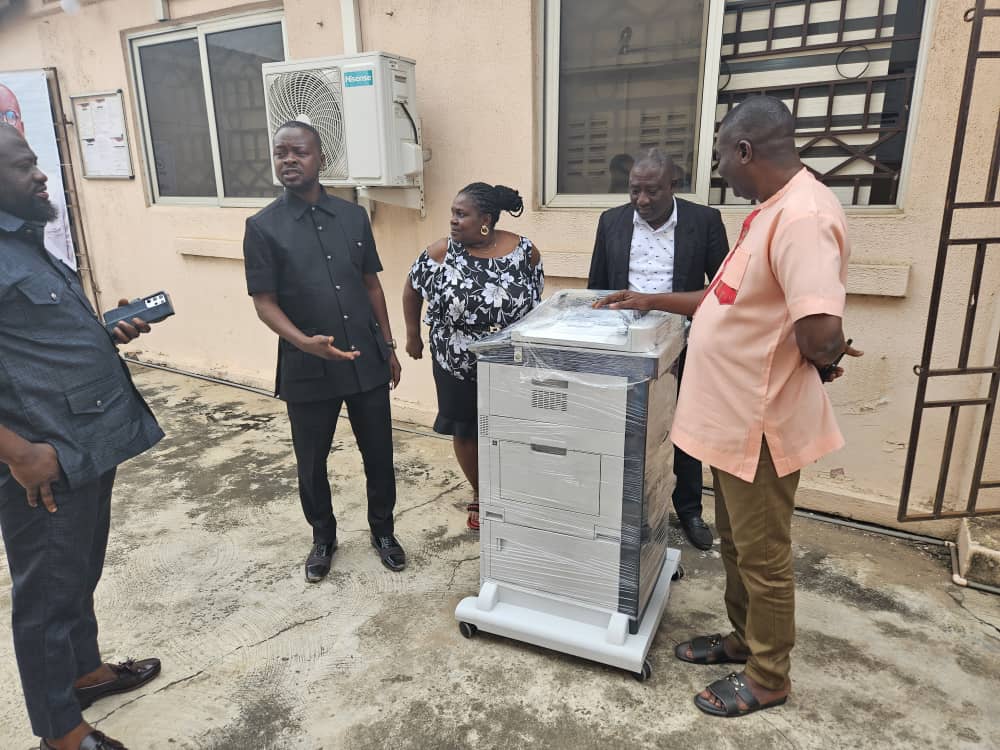 David Tamakloe Donates Printer to PRINPAG Secretariat