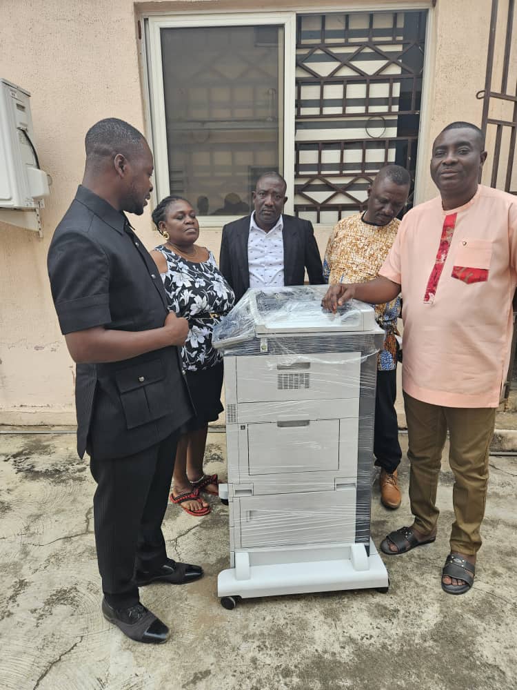 David Tamakloe Donates Printer to PRINPAG Secretariat