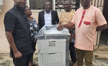 David Tamakloe Donates Printer to PRINPAG Secretariat