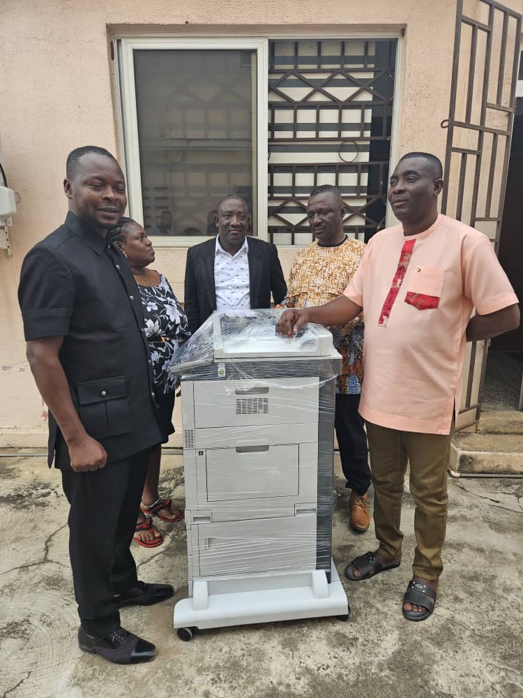 David Tamakloe Donates Printer to PRINPAG Secretariat