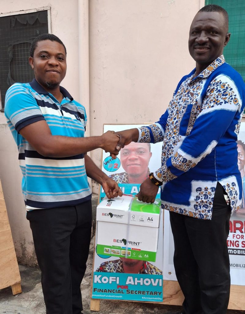 Aspiring Financial Secretary Donates Office Supplies to PRINPAG Secretariat